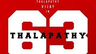 Thalapathy 63 Official Poster  Thalapathy Vijay  AR Rahman  Atlee  AGS