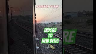 SunSet View Indore To New Delhi #shortvideo #shorts #song #srk #chaiyachaiya #shortsfeed