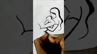 #short #shortvideo #shorts #viralshorts #viral #viralvideo #father and#momand #baby drawing ️