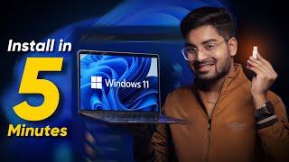 Install Windows 11 from USB without Losing Data  With Bootable USB Pendrive on new PC