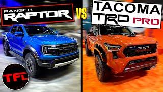 We COMPARE the 2024 Toyota Tacoma TRD Pro & Ford Ranger Raptor for the First Time Which Ones BEST?