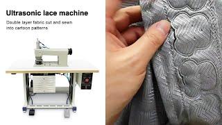 X30S ultrasonic lace machine in cutting and sewing cartoon patterns on double-layer fabrics