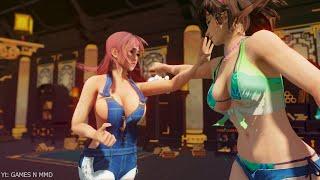Honoka VS Hitomi from Dead or Alive DOA - Miku Miku Dance  MMD  Fight Animation 4K