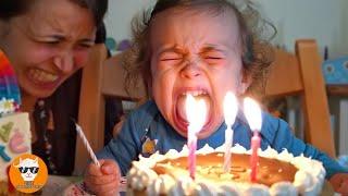 Oh My God Funny New Birthday Trouble with Blowing Candles - Funny Baby Videos  Just Funniest