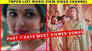 Past 7 Days Most Viewed Indian Songs on Youtube 10 April 2022