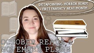 What I Read In October + TBR for November