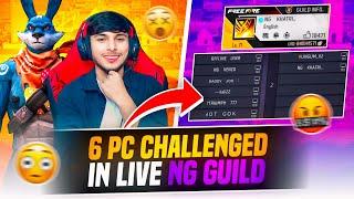 Finally ‎6 PC️ Challenged NG Guild Aimbot HackerOn Nonstop Live Stream  Garena Free Fire