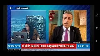 Yenilik Partisi Gen.Başkanı Prespektif Programında İYTDerneği Sorularına Yanıt Veriyo