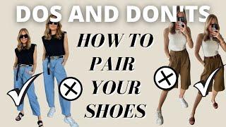 SHOE RULES  HOW TO MATCH YOUR SHOES WITH DIFFERENT TROUSERS & SKIRTS  Lessons with Lydia