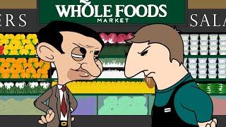 OneyPlays Animated - Mr. Bean in a Whole Foods gag