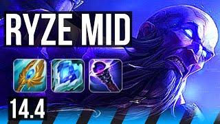 RYZE vs FIZZ MID  12516  TR Diamond  14.4