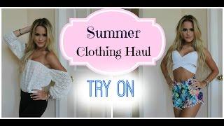 TRY ON Summer Clothing Haul  Lookbook Store