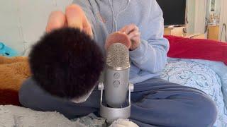 ASMR Mic + Face Brushing No Talking ️