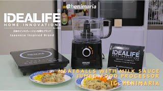 Meatballs with Milk Sauce IDEALIFE Jumbo Food Processor IL-222