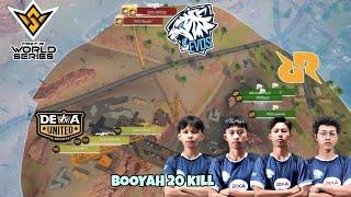 Ngerii  RASYAH MODE AWM BAWA EVOS DIVINE BOOYAH KILL 20 GAME 4  FFWS INDONESIA