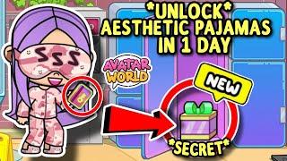 *SECRET* UNLOCK AESTHETIC PAJAMAS IN 1 DAY IN AVATAR WORLD 