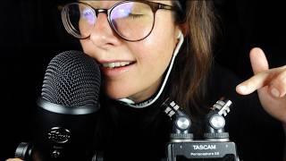 ASMR Wet Mouth Sounds  Tascam vs. Blue Yeti