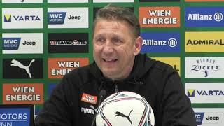 Zoran Barišić Trainer SK Rapid Wien - die Pressekonferenz nach dem Sieg gegen die WSG Tirol