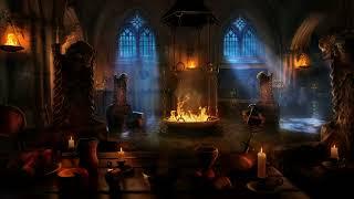 Kaer Morhen Fireside & Music Witcher Hall #witcher3 #ambience