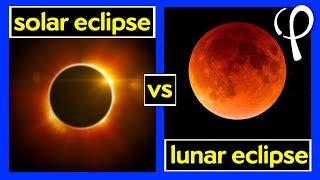 Whats the difference between a solar and lunar eclipse?