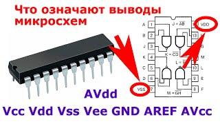 Что означают названия выводов микросхем AVdd AVcc AVss AVee GND AREF AVcc AVdd