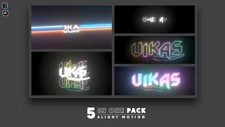5 In One Intro Preset Pack  Free Intro Pack For Alight Motion