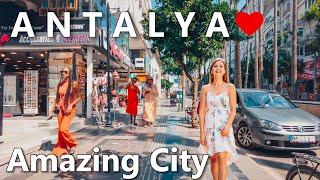 Amazing Antalya City Center Walking Tour Turkey 4K