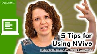 5 Tips for Coding in NVivo Qualitative Research Methods