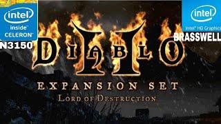 diablo 2 lord of destruction gaming in intel celeron n3150 intel hd graphics brasswell #classicgames
