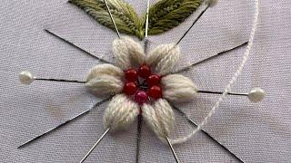 Simple & gorgeous flower embroidery designhand embroidery designembroidery flower