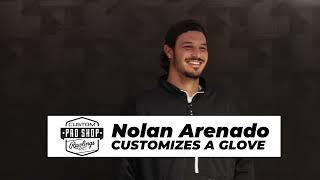 Nolan Arenado Customizes a Glove at the Rawlings Experience