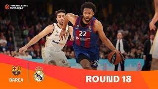 FC Barcelona-Real Madrid  Round 18 Highlights  2023-24 Turkish Airlines EuroLeague