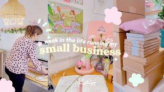 SMALL BUSINESS DIARIES  Week in my life running a full time Etsy business