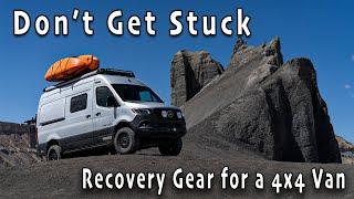 Offroad Recovery Gear for 4x4 Overland Vans - Dont get stuck... for long.