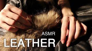 ASMR Squeaky Leather Down Jacket NO TALKING