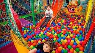 BALL PIT POOL AT THE FUN INDOOR PLAYGROUND FOR KIDS