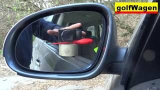 VW Golf 5 - how to change mirror glass replacement on volkswagen
