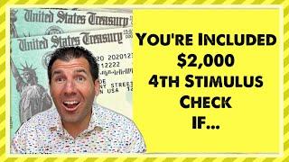 You’re Included $2000 4th Stimulus Check - Social Security SSDI SSI Low Income if Approved