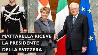 Mattarella incontra S.E. la Signora Viola Amherd Presidente della Confederazione Svizzera