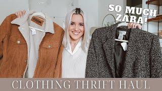 My biggest clothing thrift haul ever