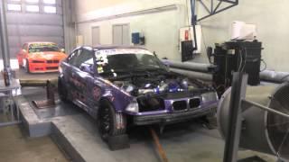 Bmw E36 V8 M60B40 Vortech v3 supercharger Dyno