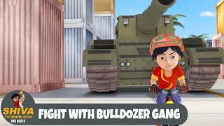 Fight With Bulldozer Gang  शिवा  Super Ep  Funny Action Cartoon  Shiva TV Show 2024 Hindi