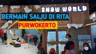 BERMAIN SALJU DI RITA SUPERMALL MALL TERBESAR DI PURWOKERTO #snowworld