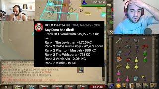 Odablock Reacts to Soy Duros Maxed HCIM Death