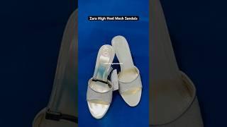 Zara High Heel Mesh Sandals #zarashoes #zaraunboxing #unboxing #fashion #trendingshorts #viral #zara