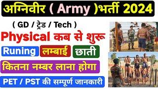 Agniveer Physical Date 2024  Army Agniveer Physical Test 2024  Army Runing Date 2024  Army 2024