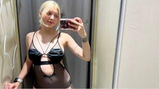 Try on haul see through bodysuit lingerie