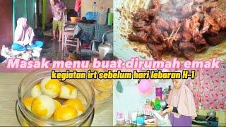 KEGIATAN IRT DESA H-1 lebaran 2023 ll masak buat lebaran ll bersih bersih dapur sederhana