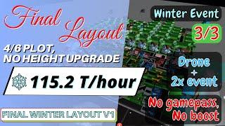 FINAL WINTER LAYOUT FACTORY SIMULATOR - Roblox Factory Simulator