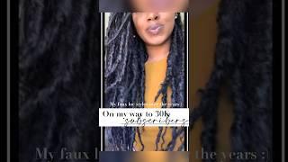 So excited to be almost at 30k subs. Here are my faux loc looks over the years #fauxlocshairstyles